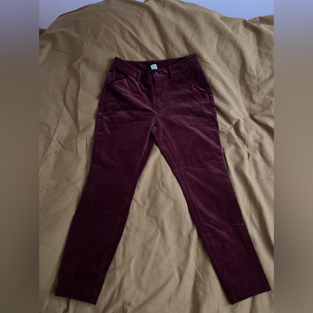 Duluth Trading Co Womens Corduroy High Rise Skinny Ankle Pants SZ 10 Regular - Picture 4 of 8